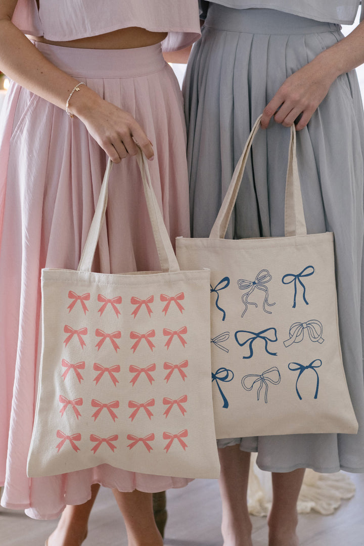 Jamie Bow Canvas Tote