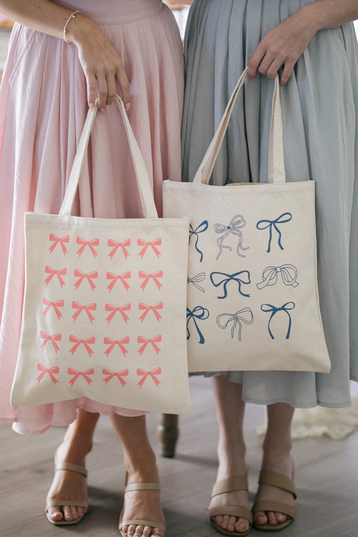 Jamie Bow Canvas Tote