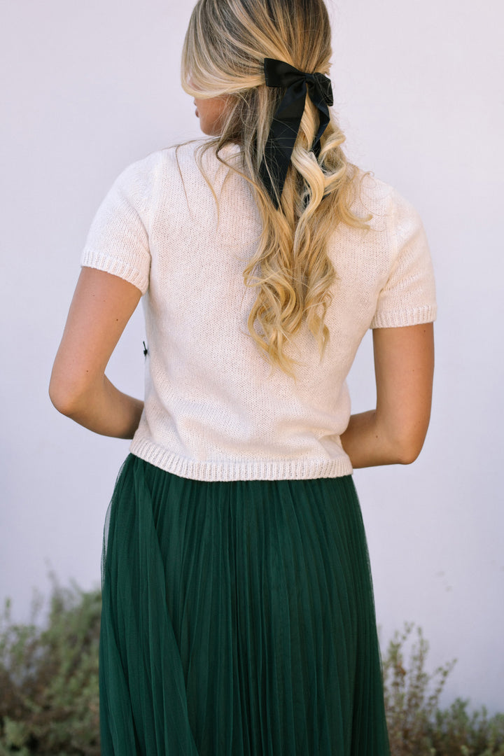 Courtney Bow Knit Top