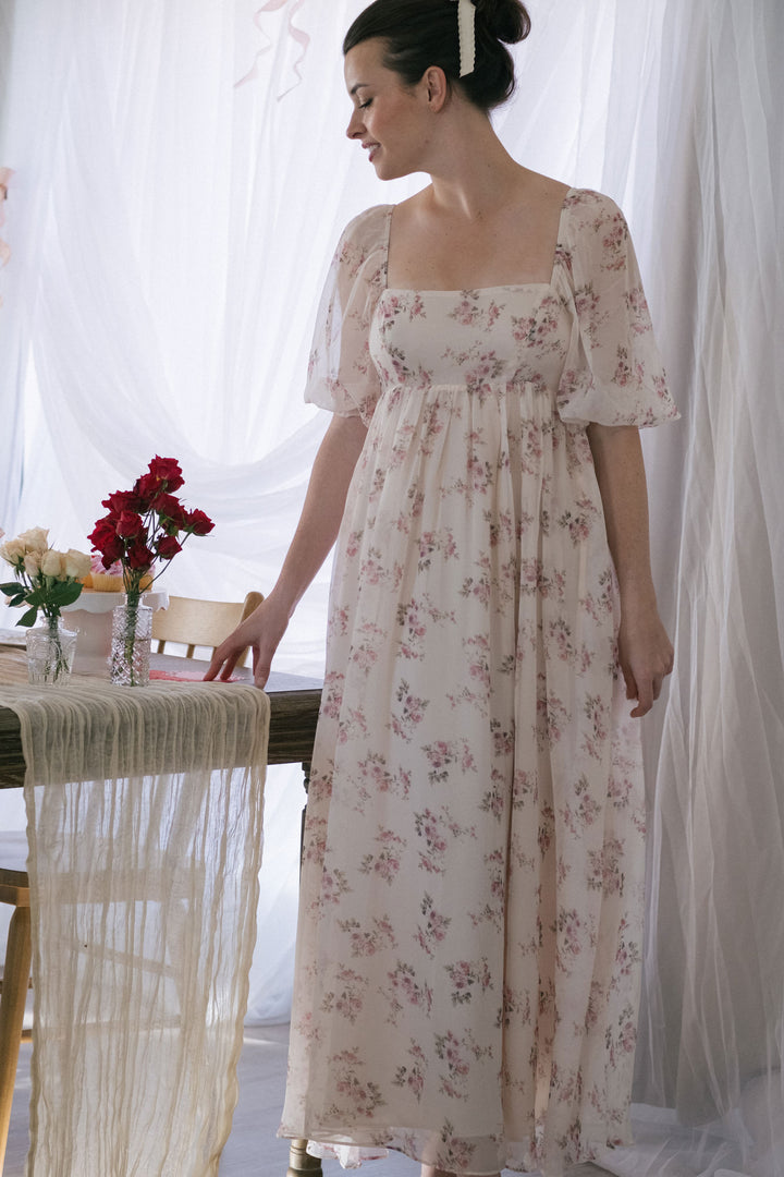 Bianca Babydoll Maxi Dress