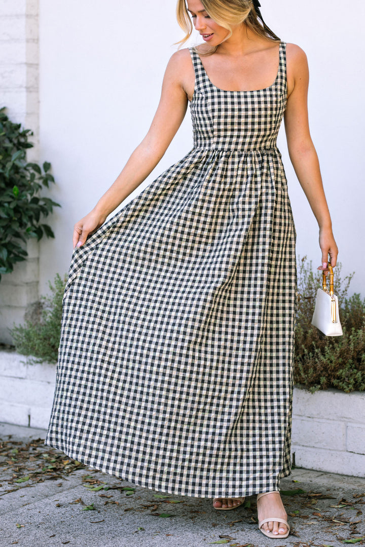 Dani Gingham Maxi Dress