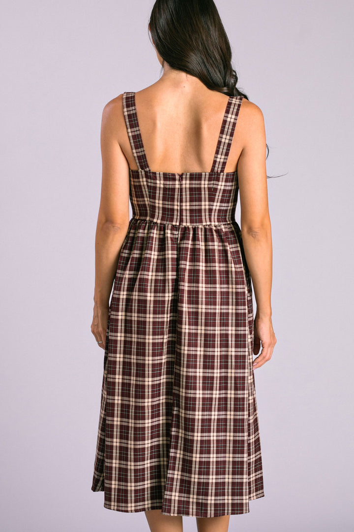 Holly Plaid Bow Dress