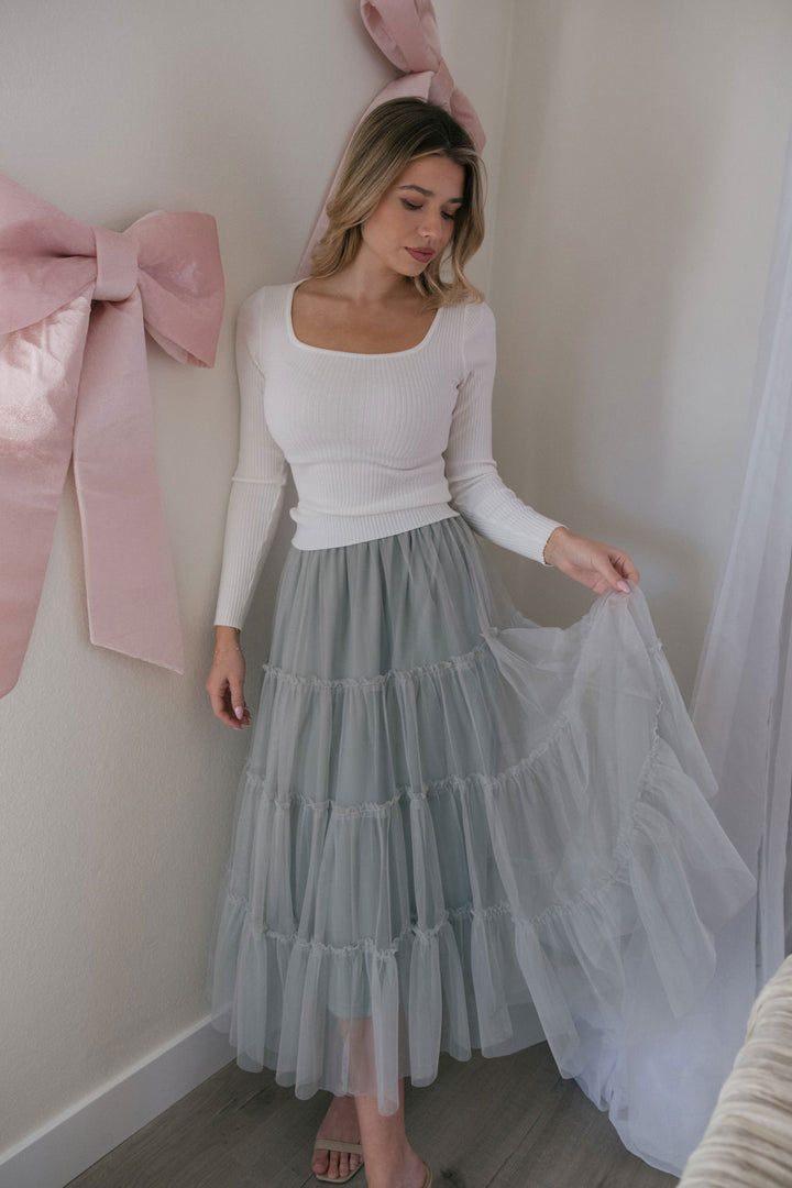 Cynthia Tiered Tulle Skirt