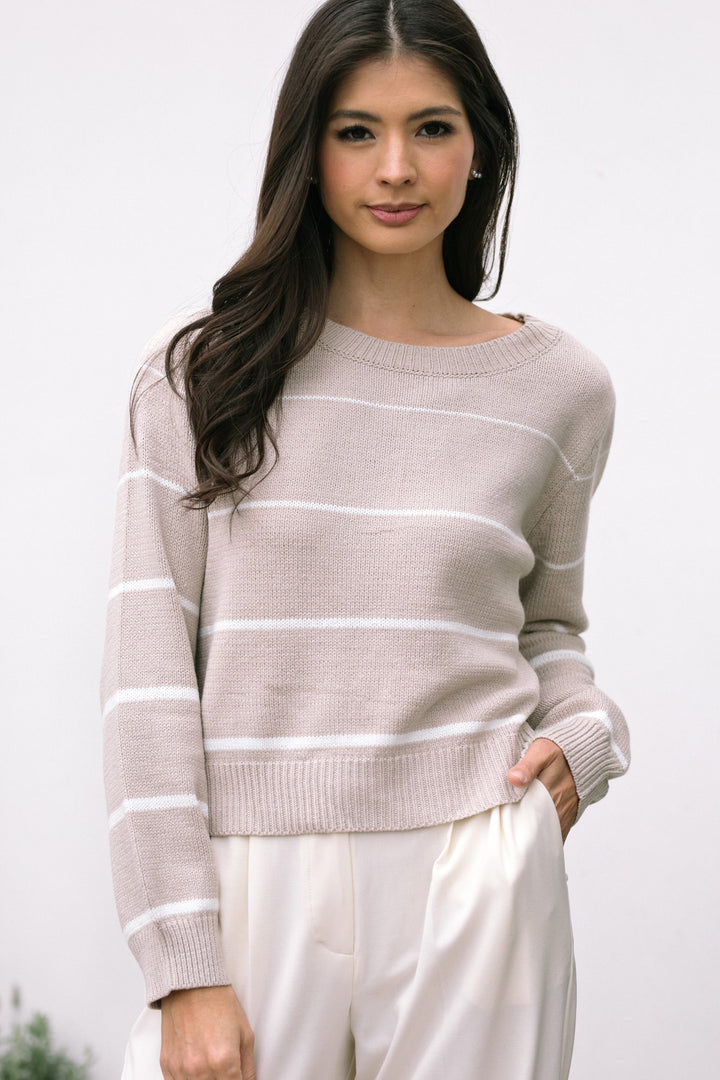 Loraine Striped Crewneck Sweater