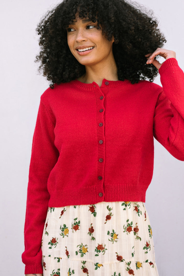 Julie Buttoned Knit Cardigan