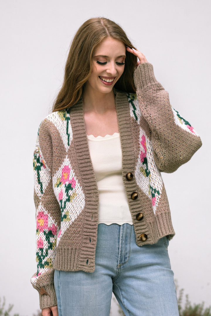 Marlow Floral Buttoned Cardigan