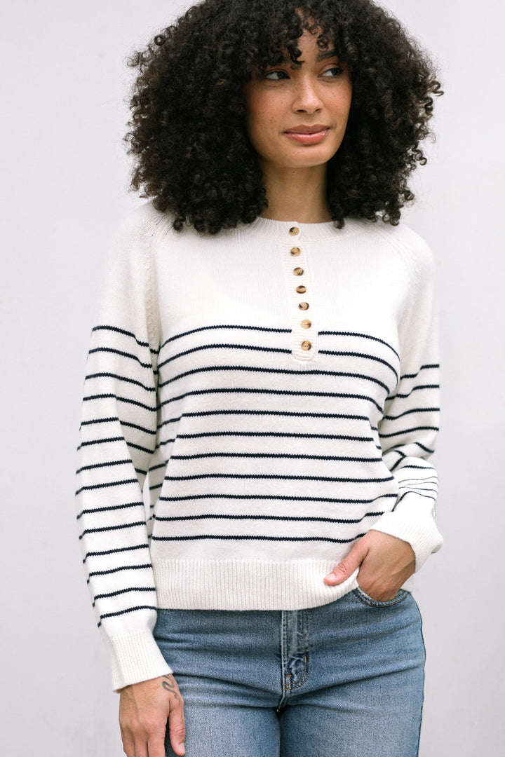 Logan Buttoned Knit Sweater