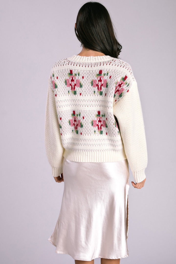 Maisie Floral Knit Cardigan