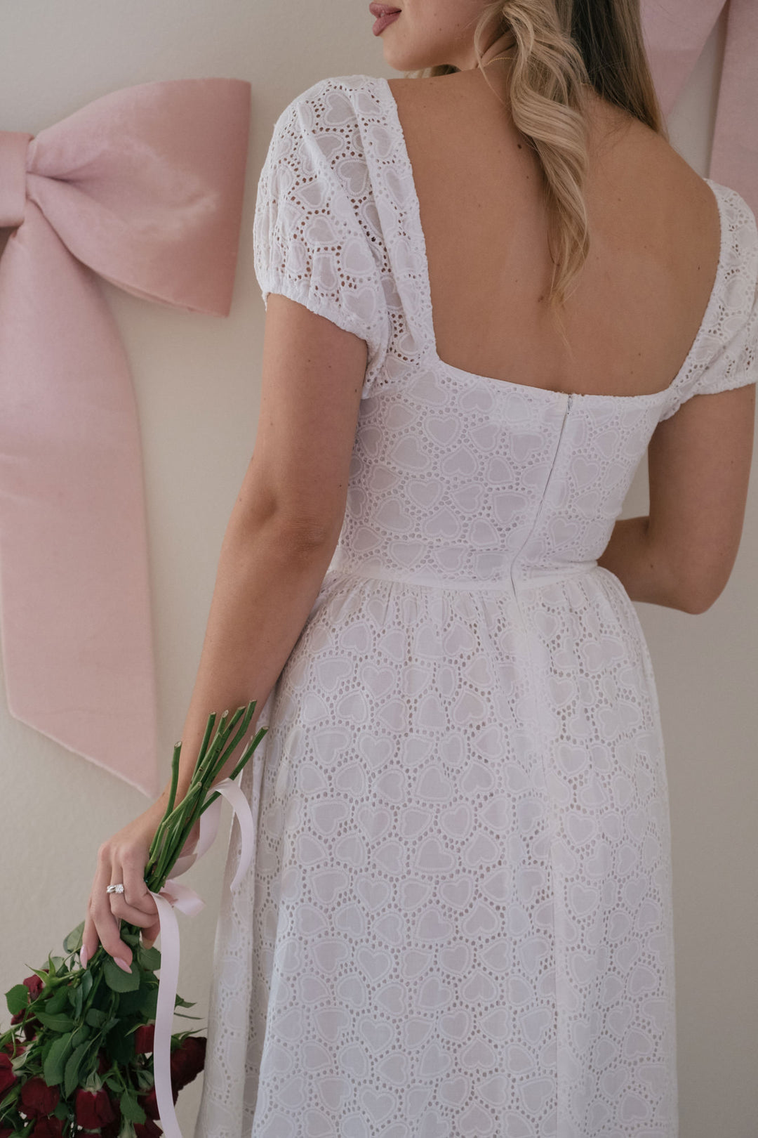 Grace Sweetheart Eyelet Dress