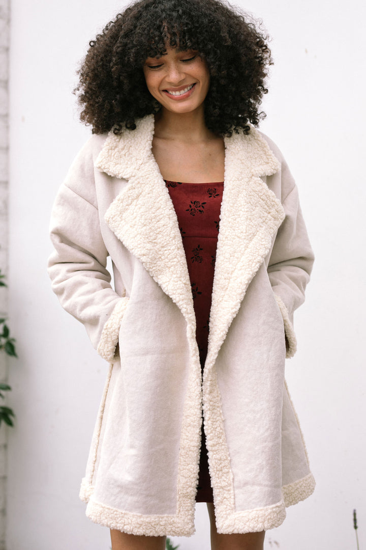 Taryn Sherpa Lined Coat