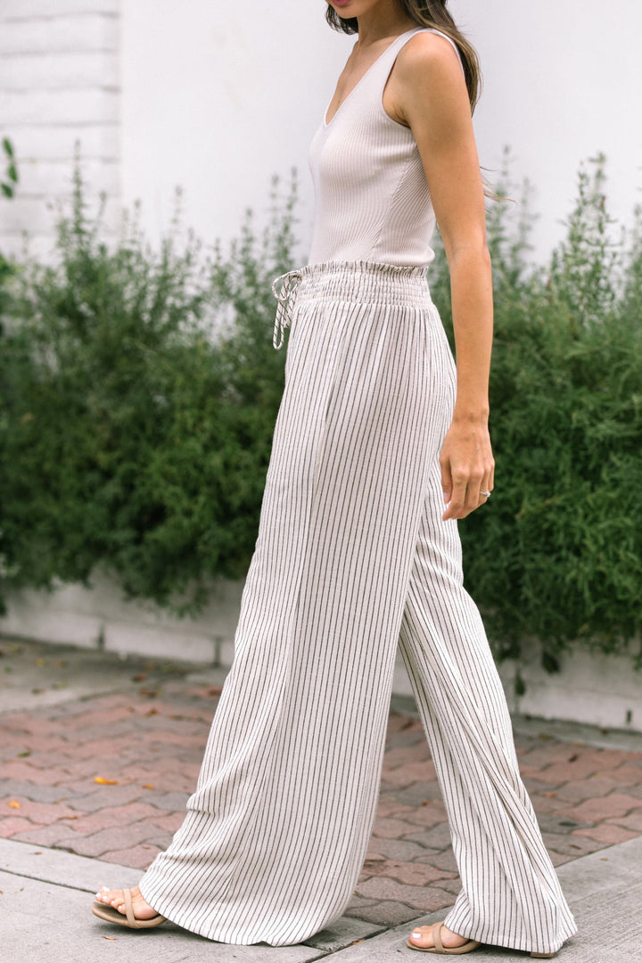 Francine Striped Smocked Pants