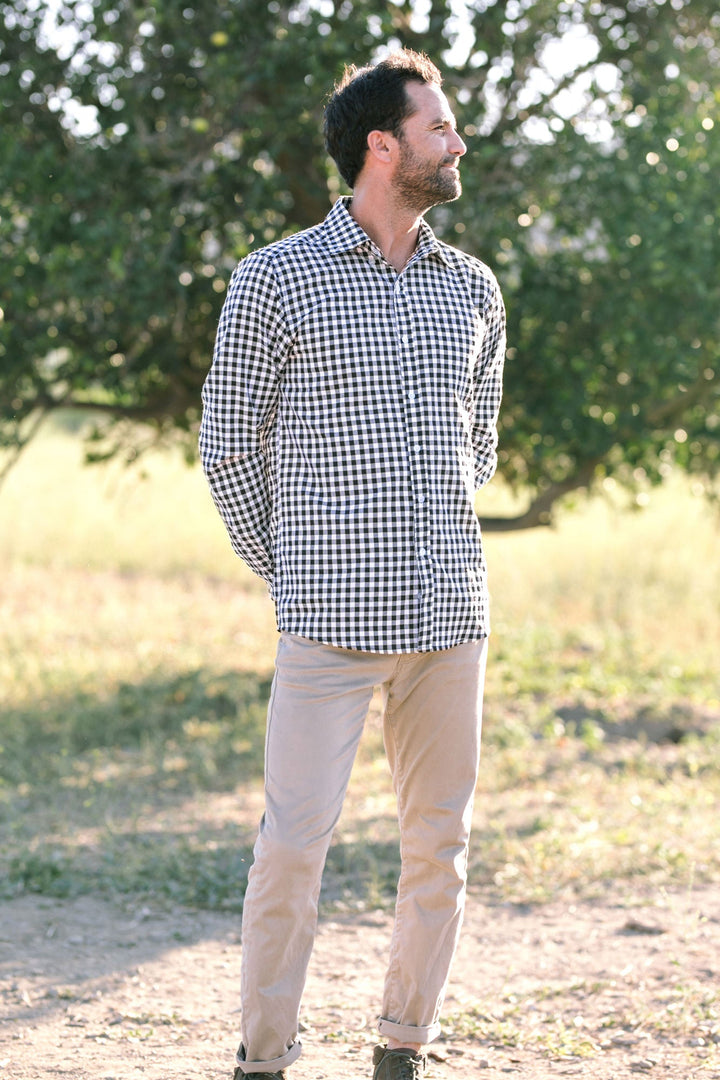 Jordyn Gingham Buttoned Mens Shirt