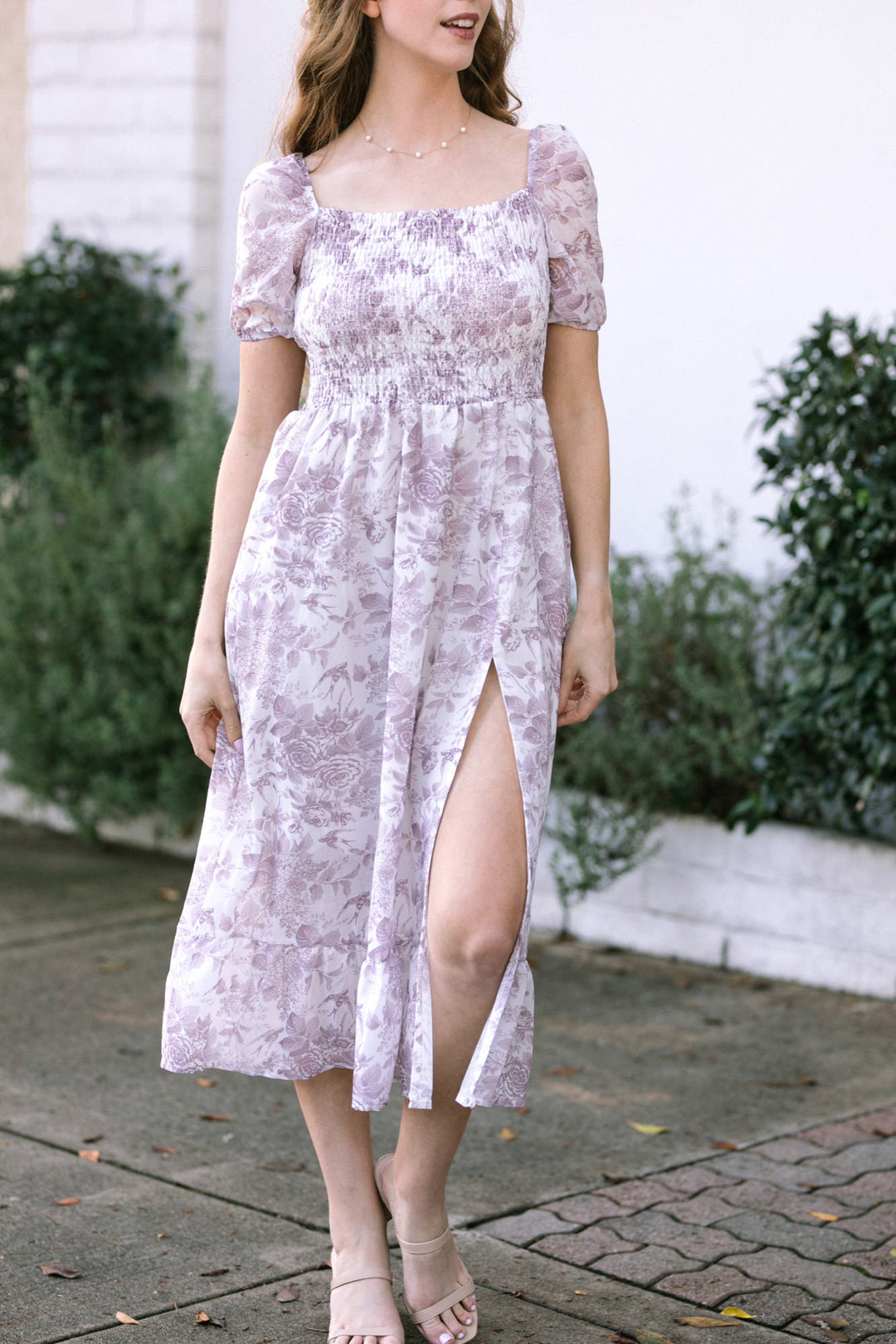 Marie Smocked Midi Dress