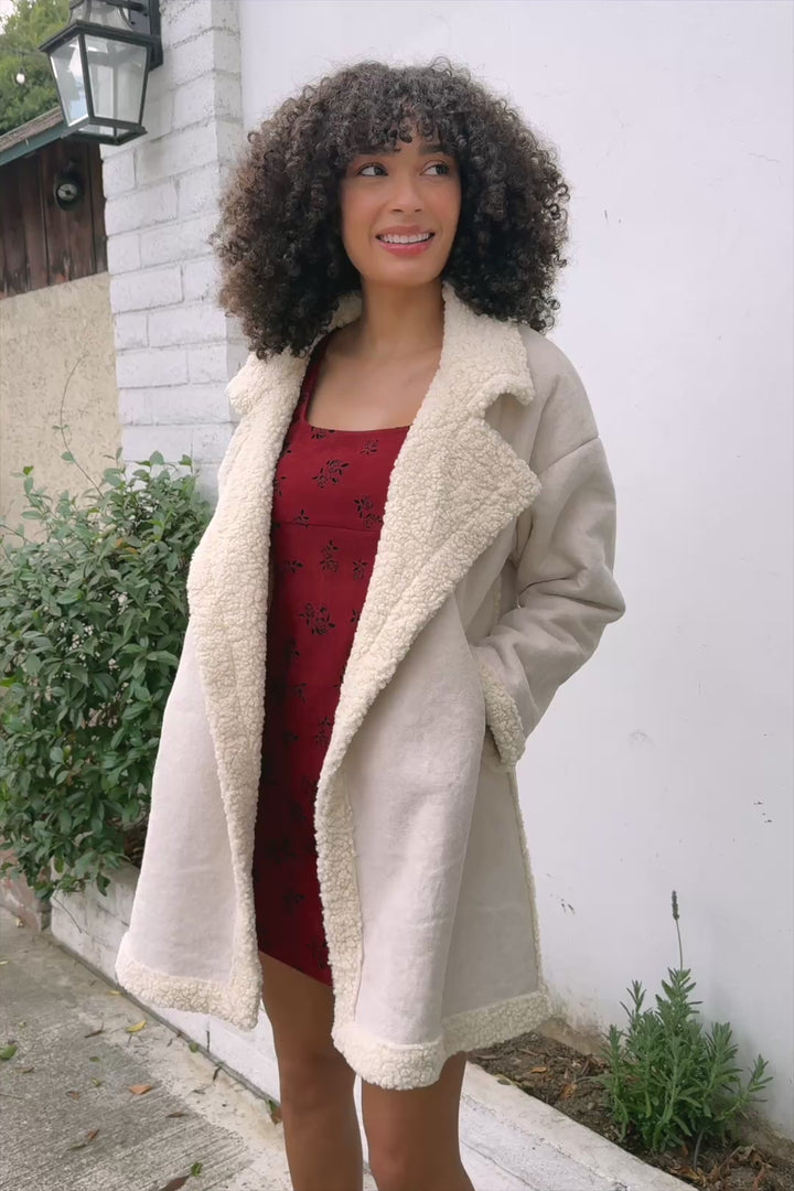 Taryn Sherpa Lined Coat